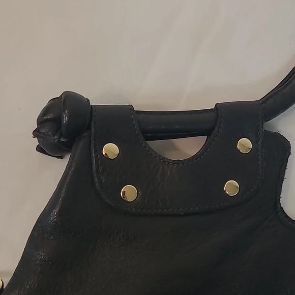Pietro Alessandro Black Leather Satchel w/ Crossbody Strap Original Brooklyn Bag - Picture 7 of 15